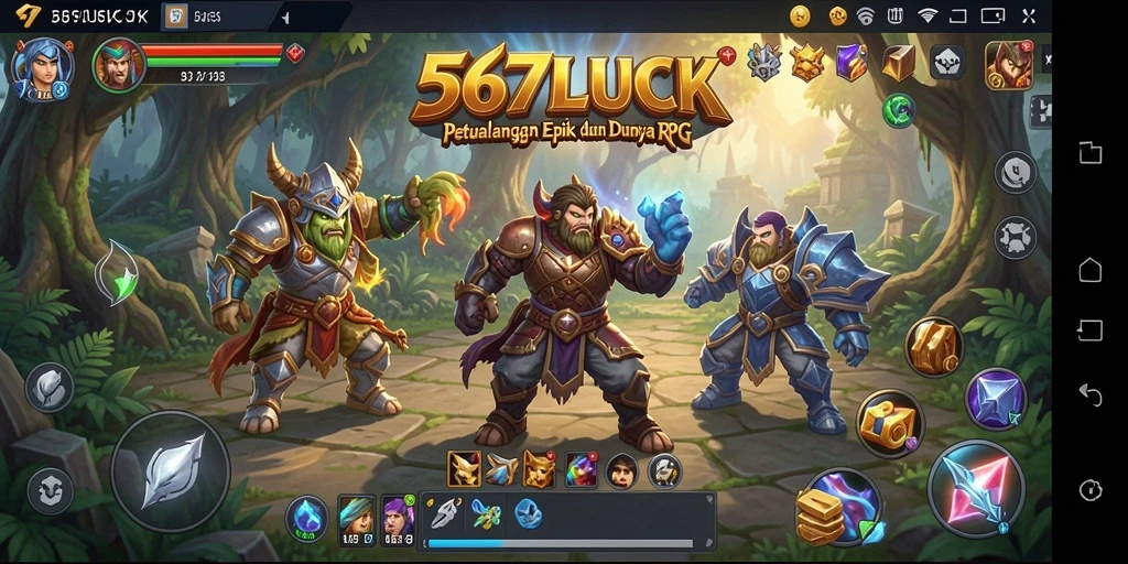 Tampilan gameplay 567LUCK yang mendebarkan dan penuh aksi.